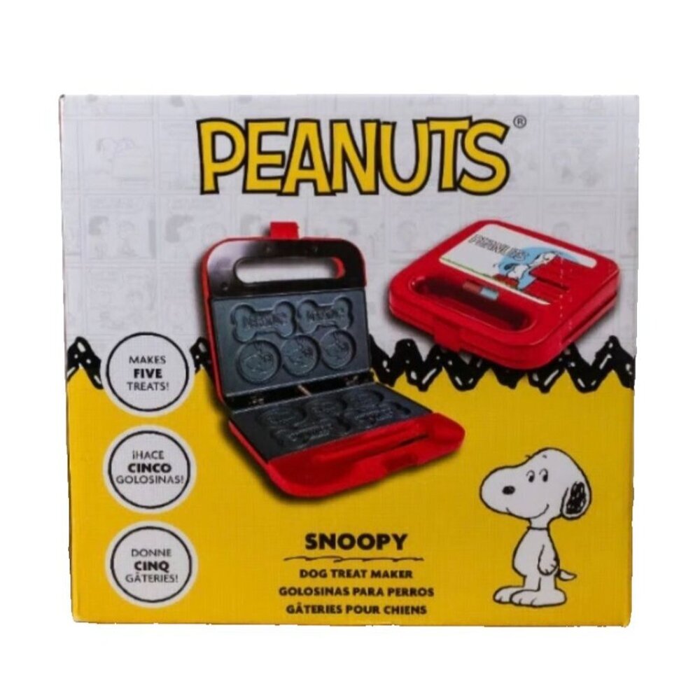 NIB Peanuts Snoopy Dog Treat Maker - BONUS Ceramic Bowl! Dog Biscuit Baker Gift - Picture 2 of 11